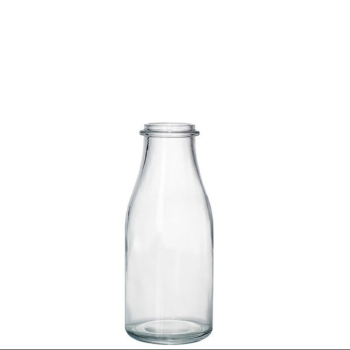 GLAS VASE, 1/2 l MÆLKE FLASKE