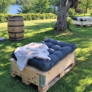 PALLE SOFA M MØRKEGRÅ HYNDE