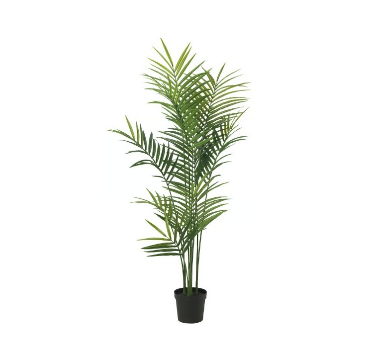 Grøn kunstig palme Areca, h: 180 cm