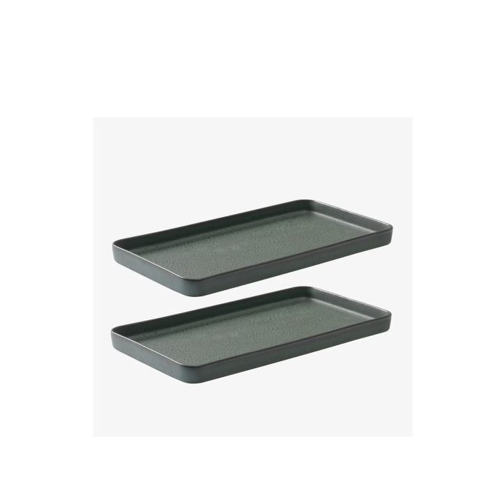 Fad “RAW” stentøj grøn, 34 x 18 cm